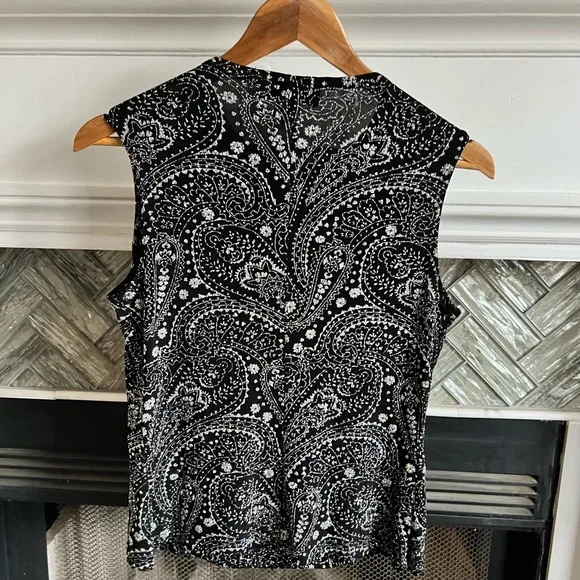 RONNI NICOLE EVENINGS Shimmery STRETCH Holiday GLITTER Slinky SPARKLING Top M - Picture 6 of 13